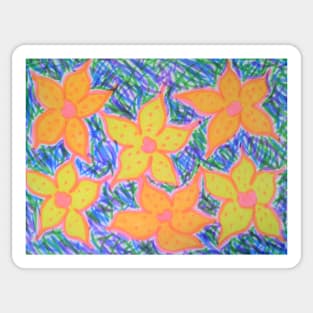 Colorful Spring Fresh Flowers Sticker